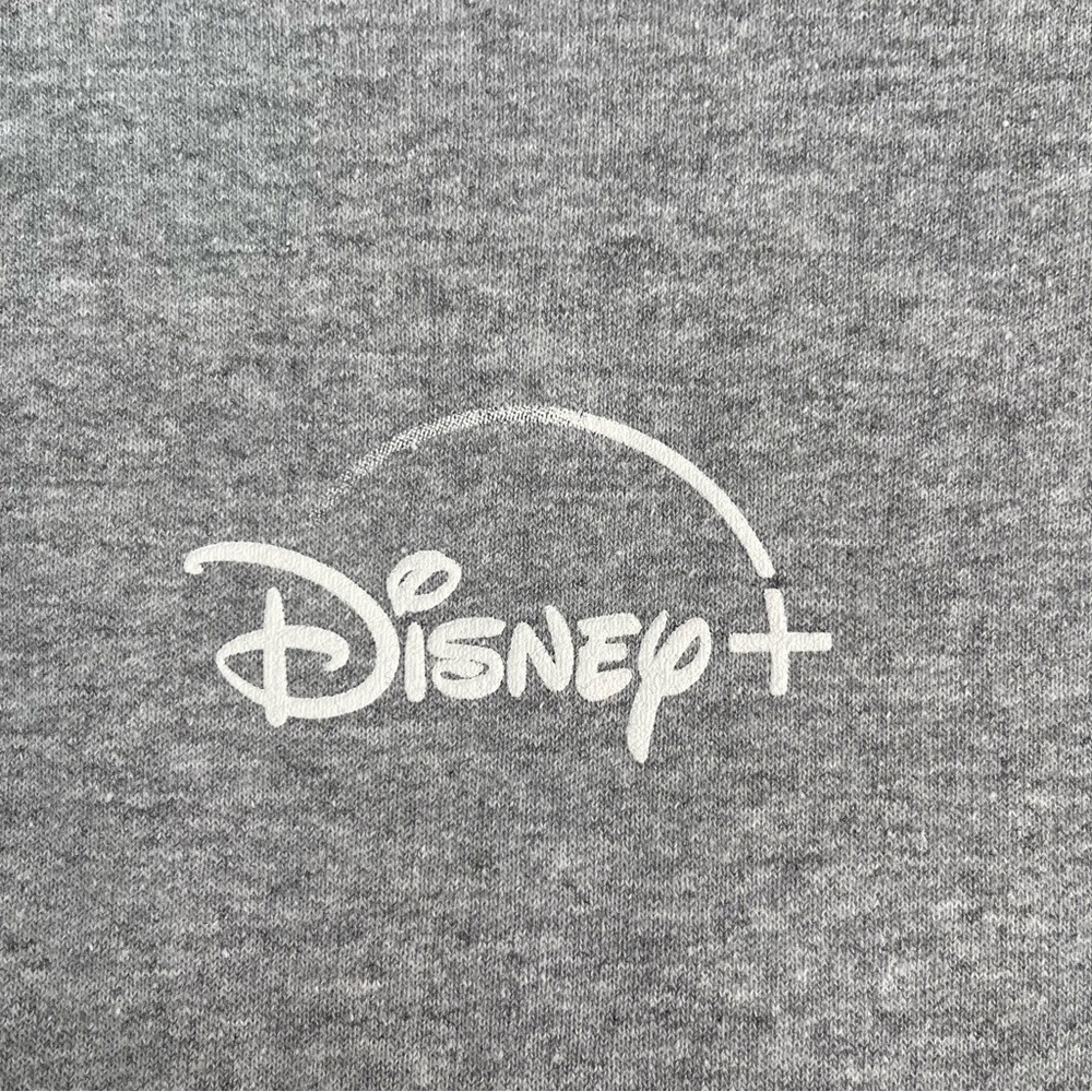 Disney Logo Crew Neck Pullover Sweatshirt Long Ombré Sleeve Cotton Blend Small - Picture 2 of 8